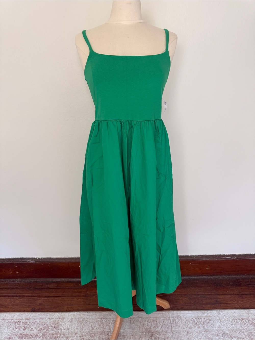 Old Navy Emerald Green Spaghetti Strap Midi Dress